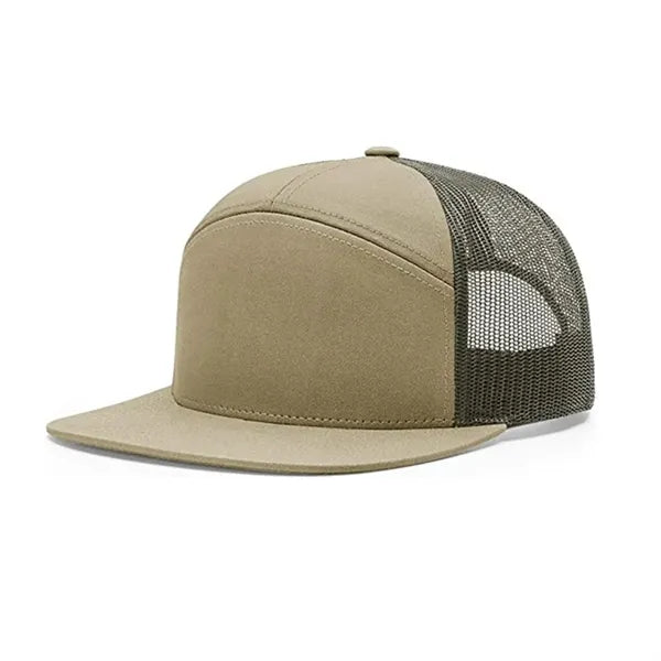 7-Panel Mesh Embroidery Trucker Cap