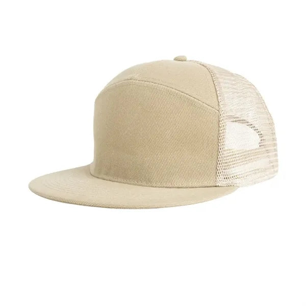 7-Panel Mesh Embroidery Trucker Cap