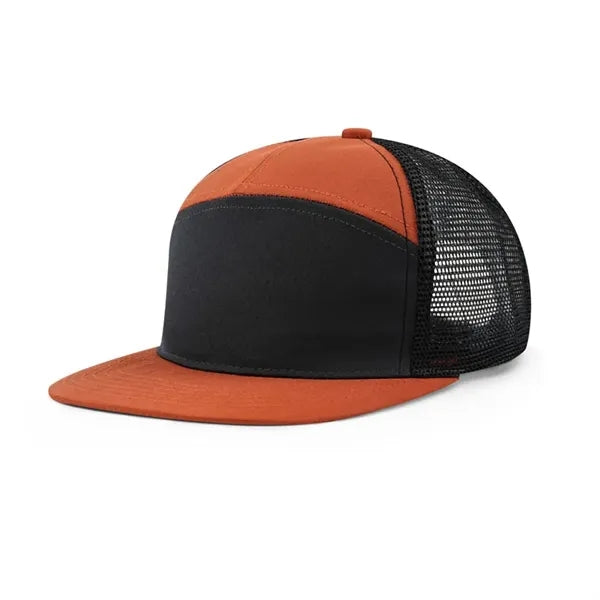 7-Panel Mesh Embroidery Trucker Cap