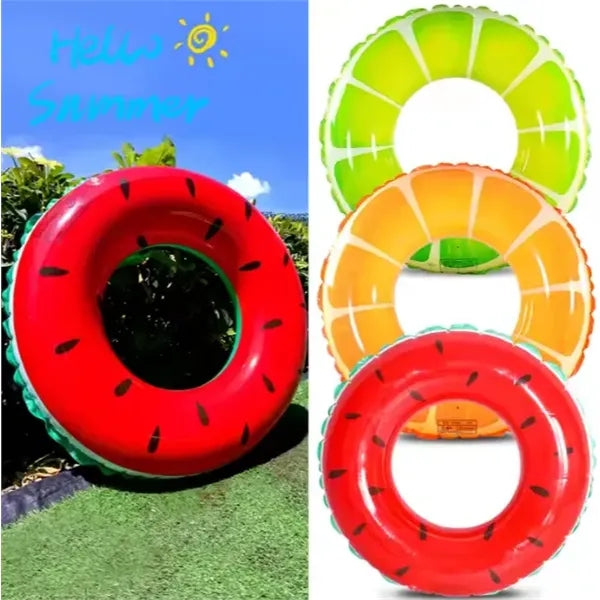 PVC fruit pattern swimming ring
