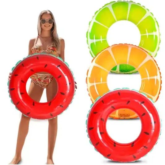 PVC fruit pattern swimming ring