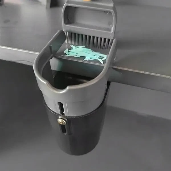 0.5L Hanging Desktop Trash Can with Broom Brush