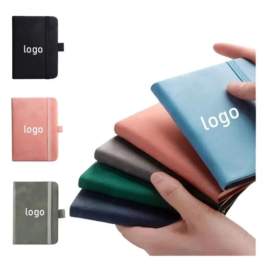 A7 Notebooks Leather Pocket Notepads 200 Pages/100 Sheets