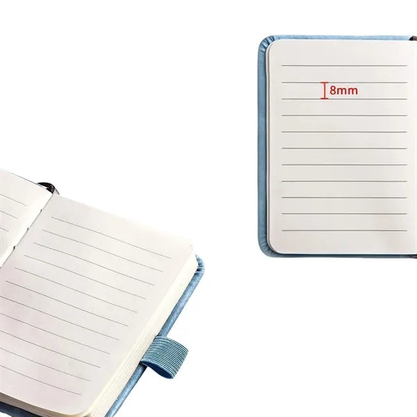A7 Notebooks Leather Pocket Notepads 200 Pages/100 Sheets