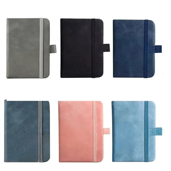 A7 Notebooks Leather Pocket Notepads 200 Pages/100 Sheets