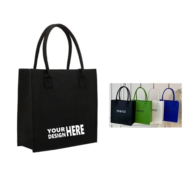 12"x12"x5.5" Premium Felt Tote Bag