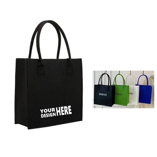 12"x12"x5.5" Premium Felt Tote Bag