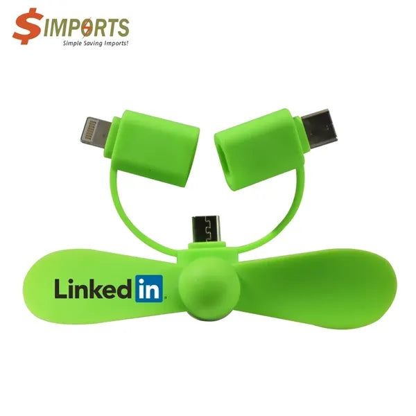 Mini 3-in-1 Portable Phone Fan