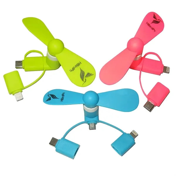 Mini 3-in-1 Portable Phone Fan
