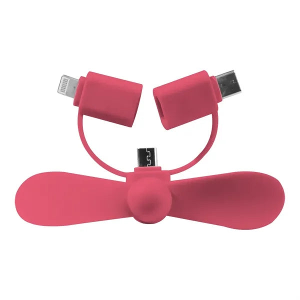 Mini 3-in-1 Portable Phone Fan