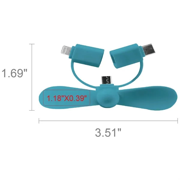 Mini 3-in-1 Portable Phone Fan