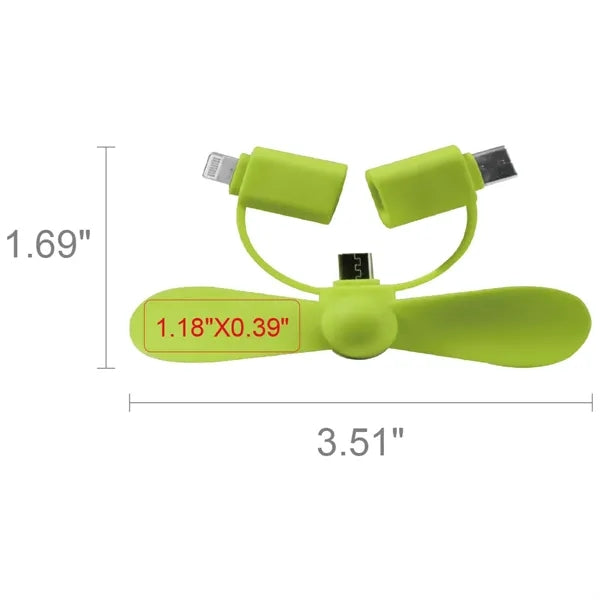 Mini 3-in-1 Portable Phone Fan