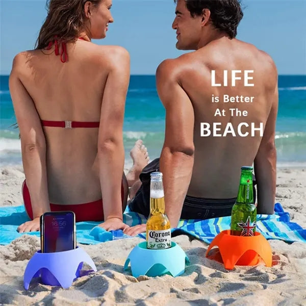 Portable Beach Plastic Cup Holder