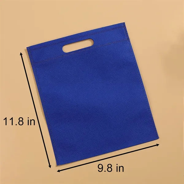 Non-woven Fold-Over Exhibition Die Cut Handle Tote Bags