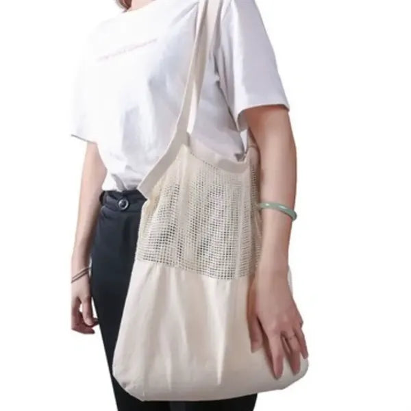 Eco-friendly Shopping Grocery Cotton Mesh Tote Bag