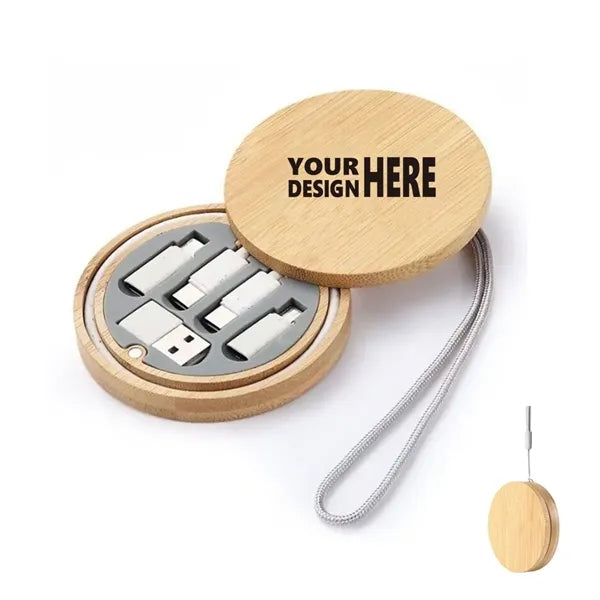 Round Multi USB Charging Adapter Cable Kit