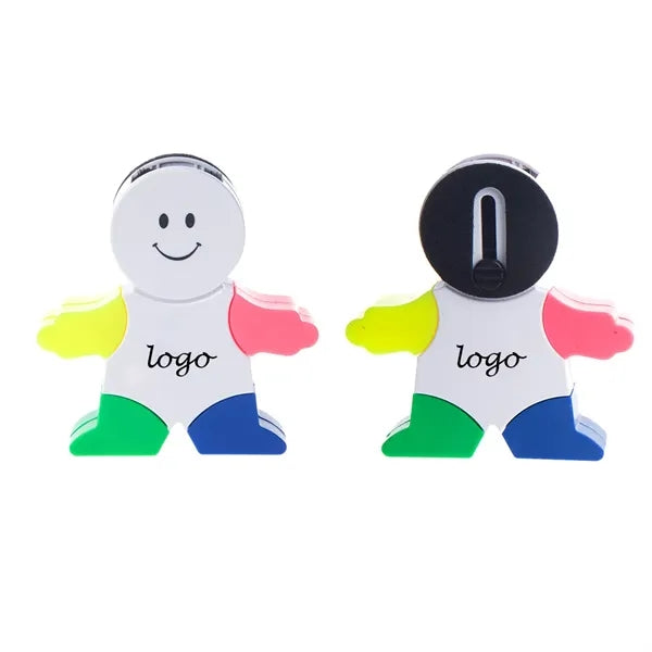 Detachable Human Shape Highlighter With Keyboard Brush
