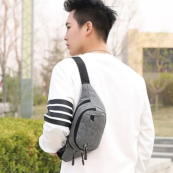 Sports Fanny Pack for Men Women Waist Bag with 3 Pockets