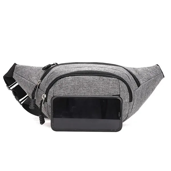 Sports Fanny Pack for Men Women Waist Bag with 3 Pockets
