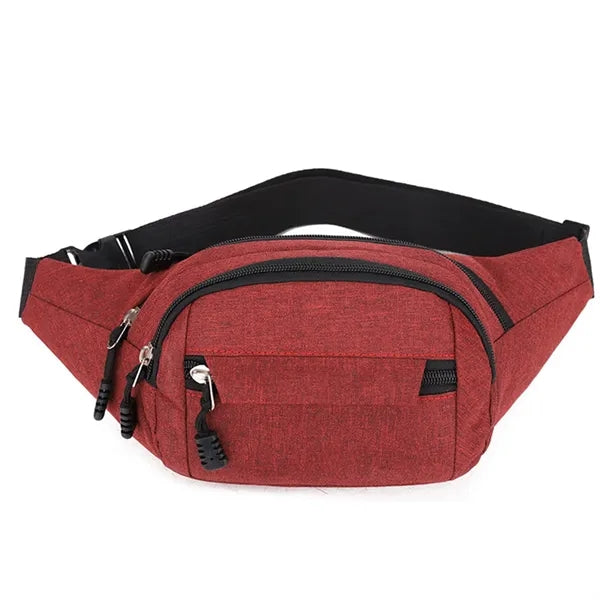 Sports Fanny Pack for Men Women Waist Bag with 3 Pockets