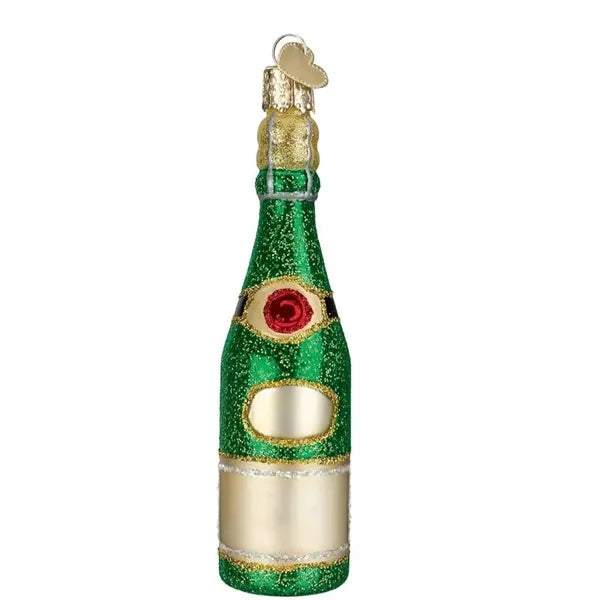 Christmas Glass Wine Bottle Ornaments