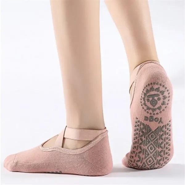 Yoga Socks for Women with Non-Slip Grips & Straps