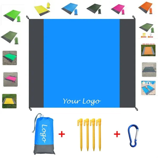 Foldable Waterproof Sandproof Pocket Beach Blanket Mat
