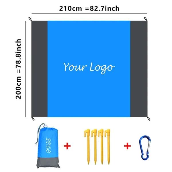 Foldable Waterproof Sandproof Pocket Beach Blanket Mat