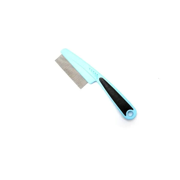 Flea Comb with Rubber Handle For Dog Or Cat