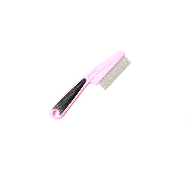 Flea Comb with Rubber Handle For Dog Or Cat