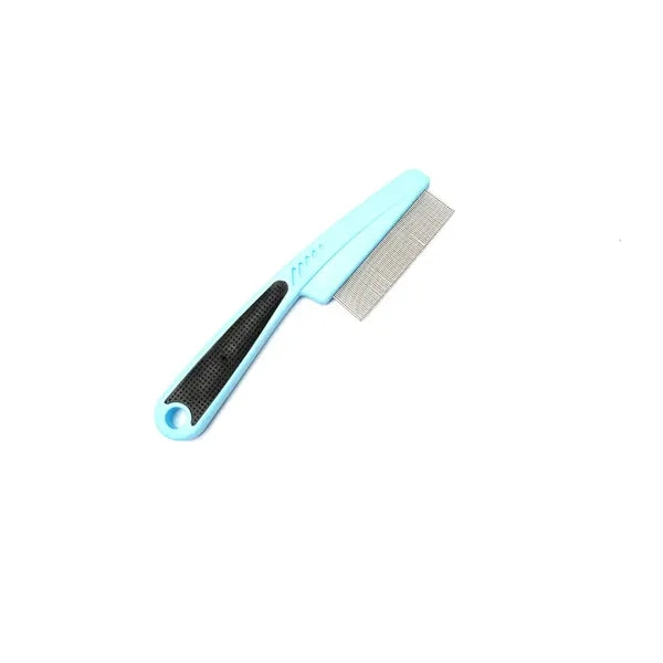 Flea Comb with Rubber Handle For Dog Or Cat