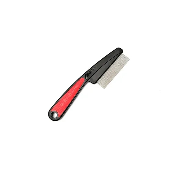 Flea Comb with Rubber Handle For Dog Or Cat