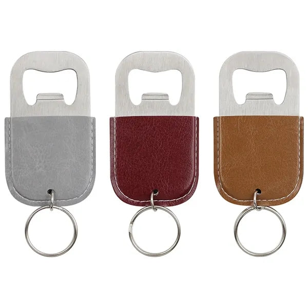 Leather Key Chains With Bottle or Can Opener