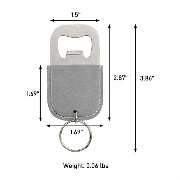 Leather Key Chains With Bottle or Can Opener