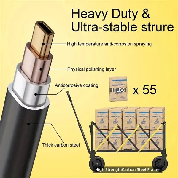 Collapsible Foldable Large Capacity Cart