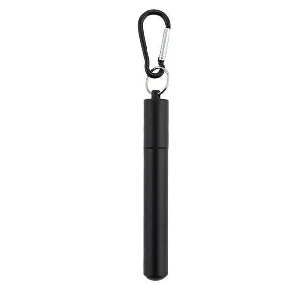 Collapsible Straw Set With Carabiner