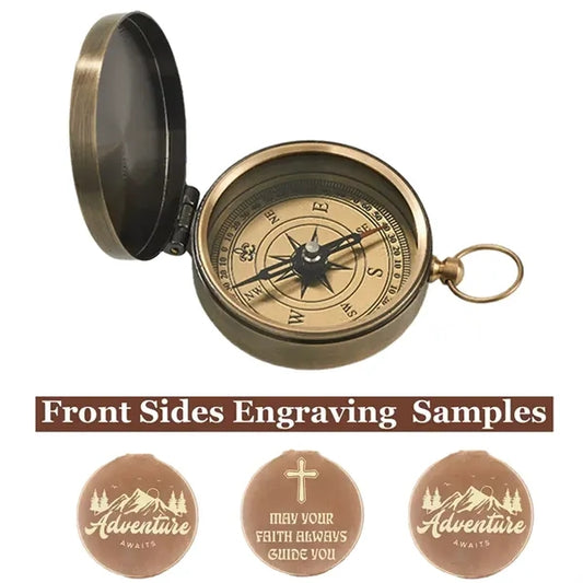 Compass Survival Pocket Watch for Hiking and Camping