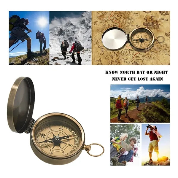 Compass Survival Pocket Watch for Hiking and Camping
