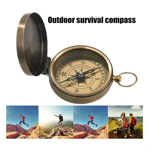 Compass Survival Pocket Watch for Hiking and Camping