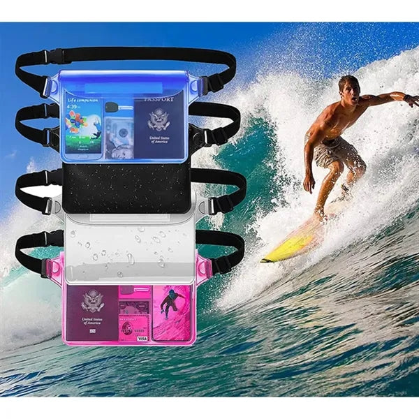 Waterproof Phone Waist Strap Pouch Beach Dry Bag for Travel