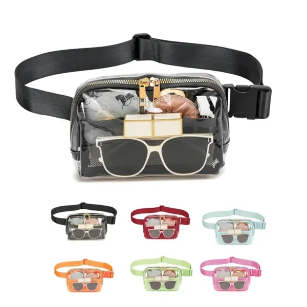 Clear Belt Bag Stadium Approved With Adjustable Strap