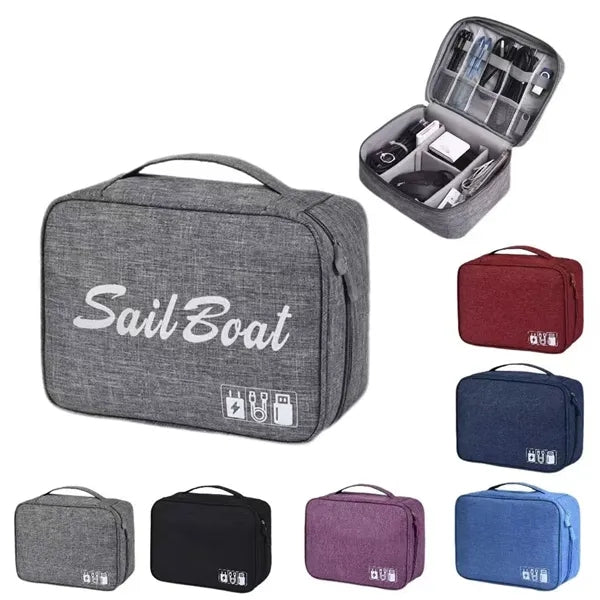 Cationic waterproof data cable storage bag