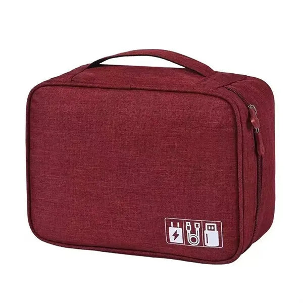 Cationic waterproof data cable storage bag