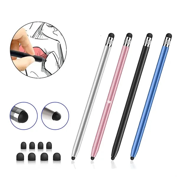 Fine Point Rubber Ends Universal capacitive Touch Screen Pen