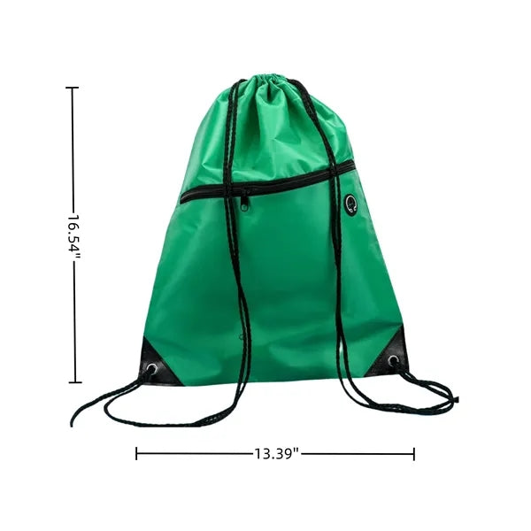 Polyester Drawstring Bags Logo Print Fitness Events