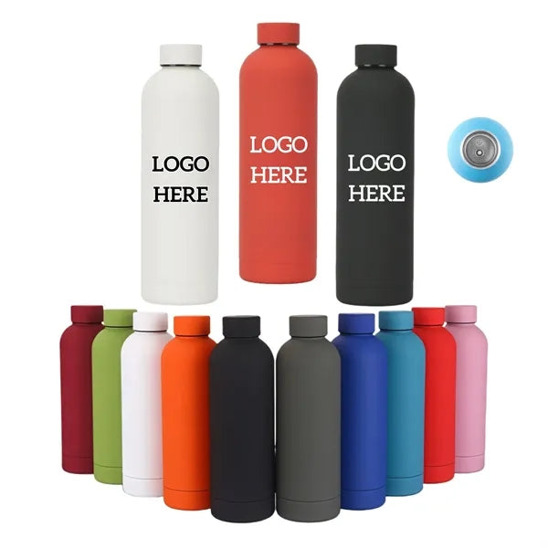 17oz Stainless Steel Insulated Narrow Mouth Sports Water Cup
