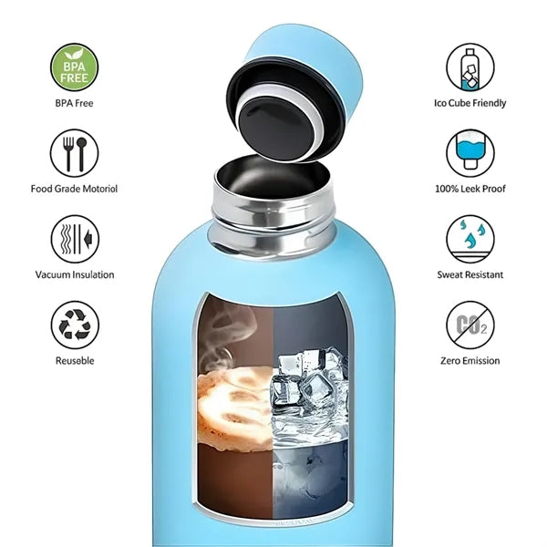 24oz Stainless Steel Insulated Narrow Mouth Sports Water Cup