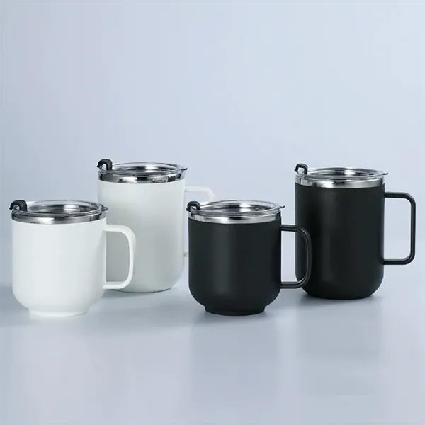 Stainless Steel Coffee Mug With Lid 14 OZ