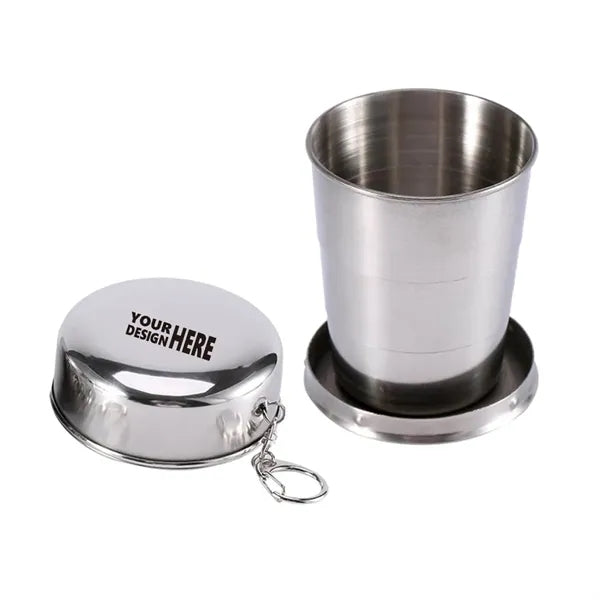 5oz Stainless Steel Folding Camping Cup