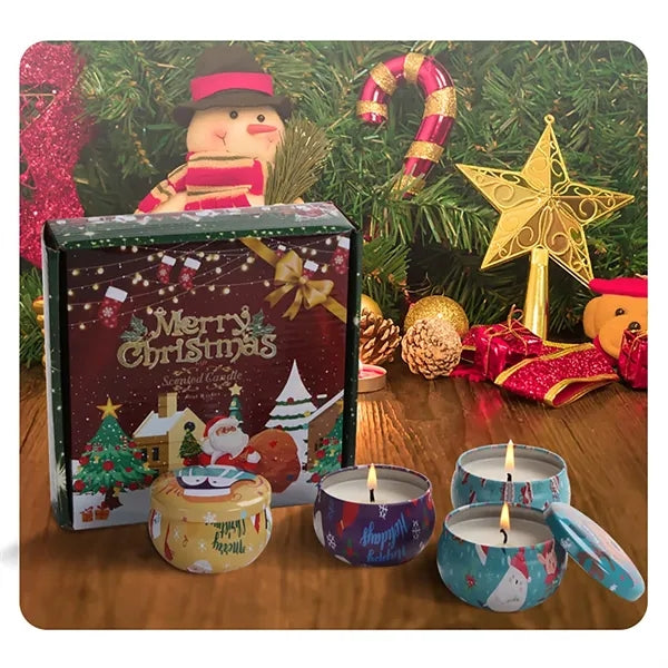 Christmas Scented Candle Set- 4 Pack